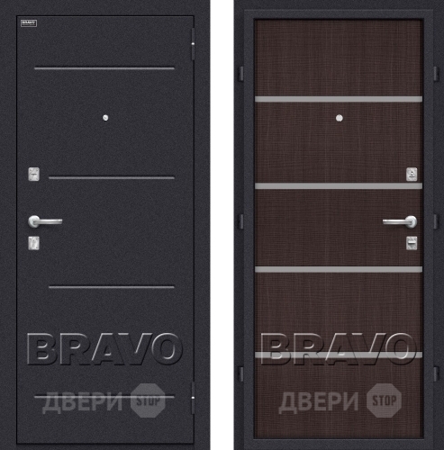 Дверь Bravo Оптим Лайн Венге