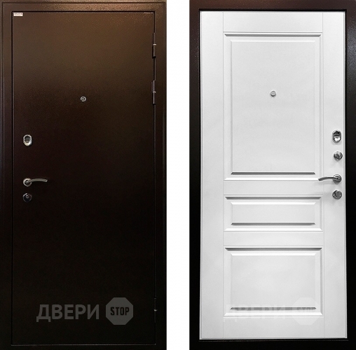 Входная металлическая Дверь Ратибор Статус 3К Белый Ясень