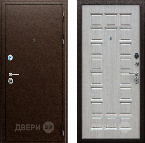 Входная металлическая Дверь АСД Спартак Белёный дуб