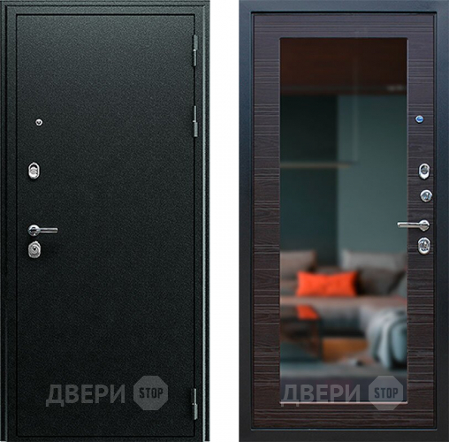 Дверь АСД Next-1 с зеркалом Венге поперечный