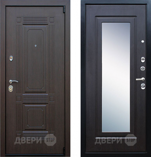 Входная металлическая Дверь АСД Викинг с зеркалом Венге