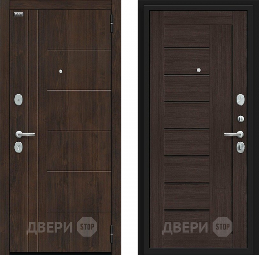Входная металлическая Дверь Bravo Морден Kale Almon/Wenge Veralinga