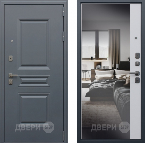 Дверь АСД Барселона с зеркалом