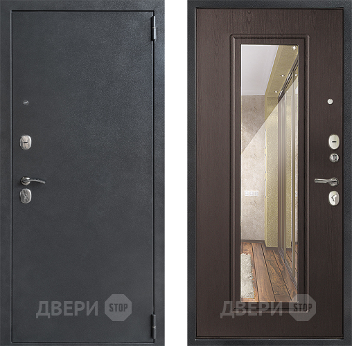 Дверь Дверной Континент ДК-70 Зеркало Эко Венге