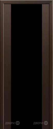 Межкомнатная дверь ProfilDoors 8X венге мелинга (черный триплекс)