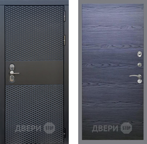 Дверь Стоп БЛЭК CISA Гладкая Дуб тангенальный черный