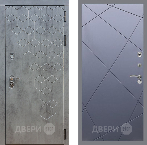 Дверь Стоп БЕТОН ФЛ-291 Силк титан