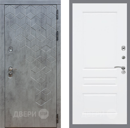 Дверь Стоп БЕТОН ФЛ-243 Силк Сноу