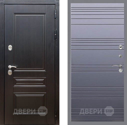 Дверь Стоп МЕГАПОЛИС Лайн Силк титан