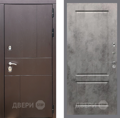 Дверь Стоп УРБАН ФЛ-117 Бетон темный