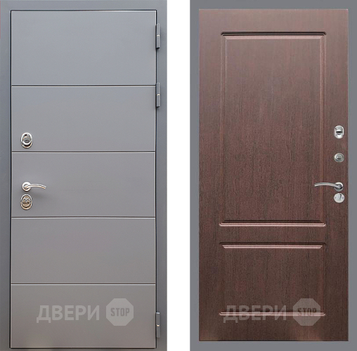 Дверь Стоп АРТ ГРАФИТ ФЛ-117 Орех премиум
