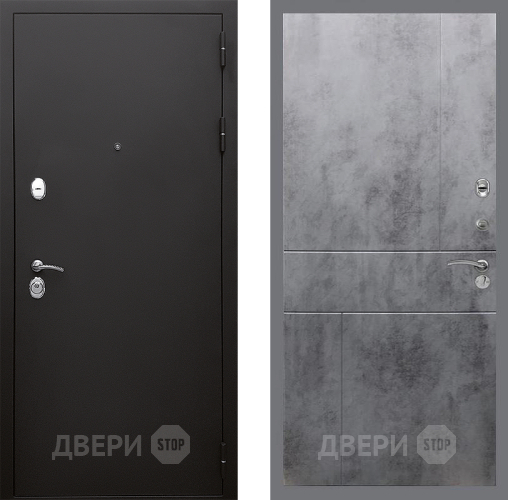 Дверь Стоп КЛАССИК Шагрень ФЛ-290 Бетон темный