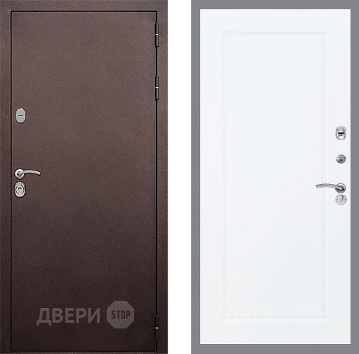 Дверь Стоп КЛАССИК Медь ФЛ-119 Силк Сноу