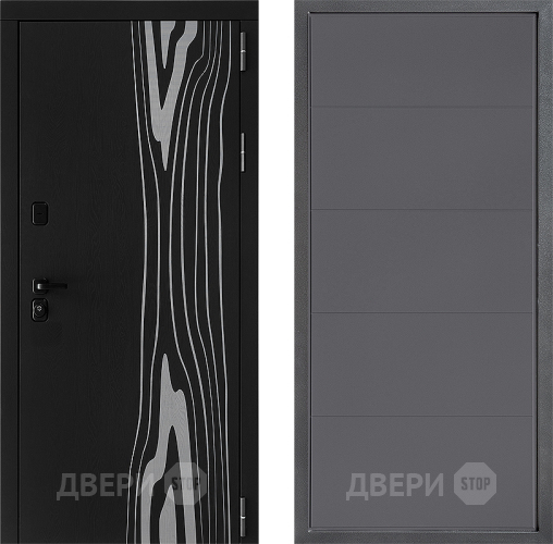 Дверь Дверной континент ДК-12 ФЛ-649 Графит софт