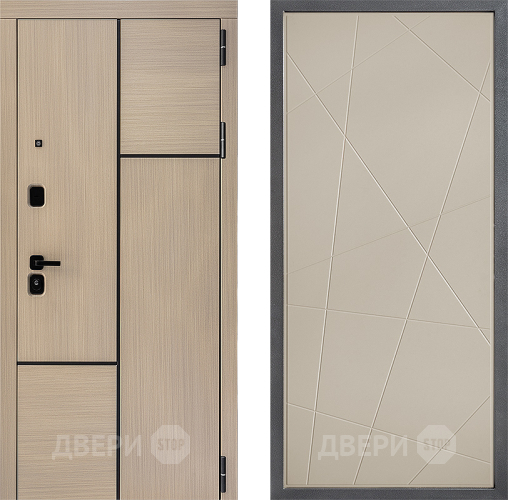 Входная металлическая Дверь Дверной континент ДК-14 ФЛ-655 Капучино