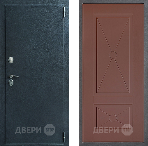 Входная металлическая Дверь Дверной континент ДК-70 Дизайн ФЛ-617 Ясень шоколадный