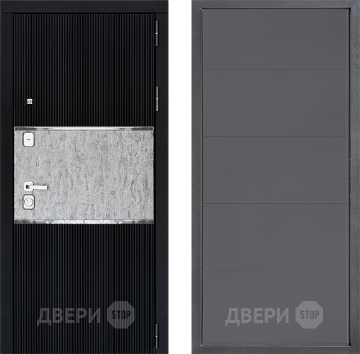 Дверь Дверной континент ДК-13 ФЛ-649 Графит софт