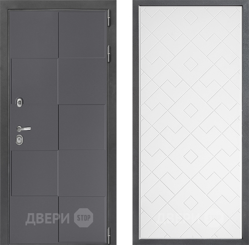Дверь Дверной континент ДК-3/606 ФЛ-Тиффани Белый софт
