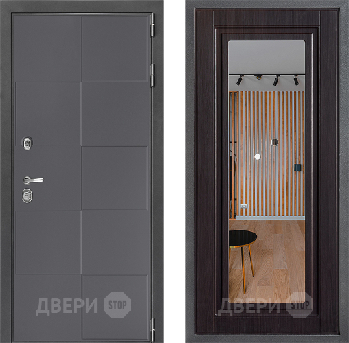Дверь Дверной континент ДК-3/606 ФЛЗ Зеркало Венге