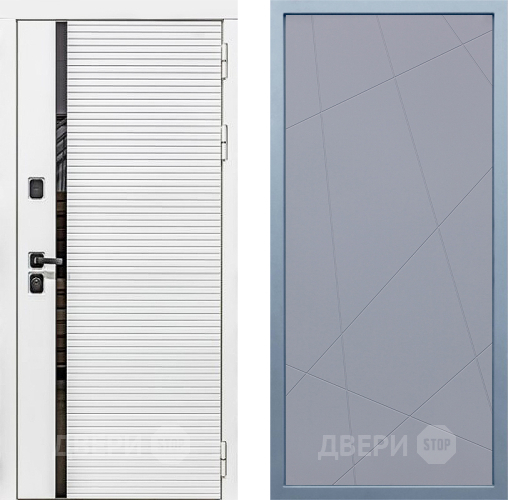Дверь Дива МХ-45 Белая STR Д-11 Силк Маус