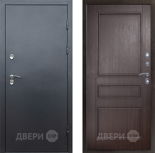 Входная металлическая Дверь Престиж TERMO с терморазрывом Снегирь Серебро Классика Венге