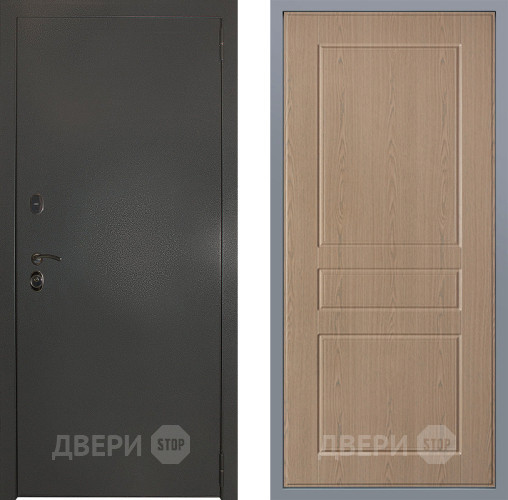 Дверь Заводские двери Эталон 3к антик серебро К-2 Беленый дуб