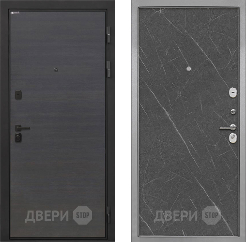 Дверь Интекрон (INTECRON) Профит Black Эковенге Гладкая Гранит лава оникс