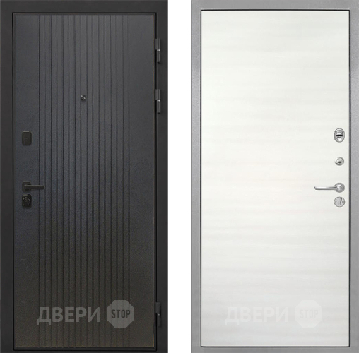 Дверь Интекрон (INTECRON) Профит Black ФЛ-295 Гладкая Дуб сильвер поперечный