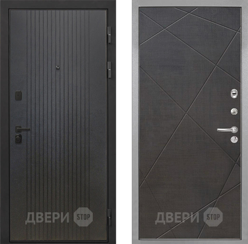 Дверь Интекрон (INTECRON) Профит Black ФЛ-295 Лучи-М Венге распил кофе