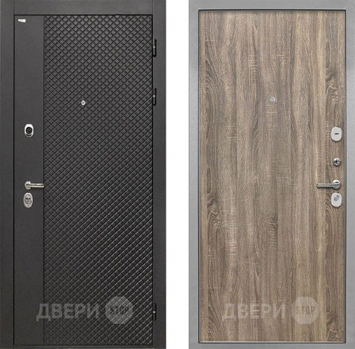 Дверь Интекрон (INTECRON) Олимпия Black 4К Гладкая Дуб турин