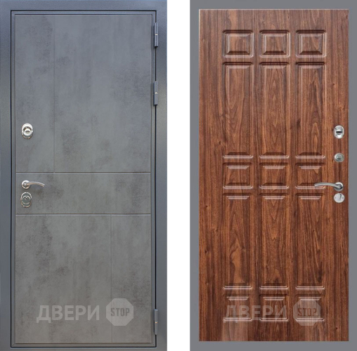 Дверь Рекс (REX) ФЛ-290 FL-33 орех тисненый