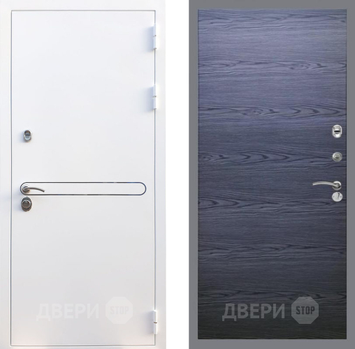 Дверь Рекс (REX) 27 GL Дуб тангенальный черный