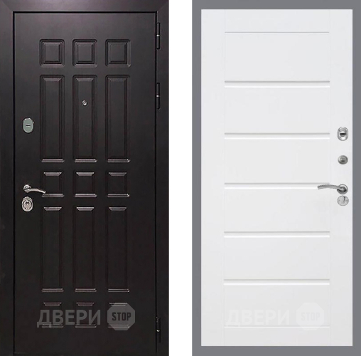 Входная металлическая Дверь Рекс (REX) 8 Сити Белый ясень