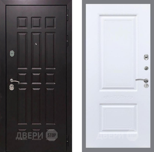 Входная металлическая Дверь Рекс (REX) 8 Смальта Силк Сноу