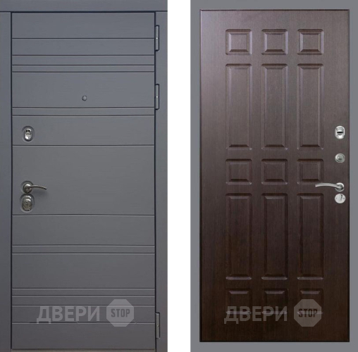 Дверь Рекс (REX) 14 силк титан FL-33 Венге