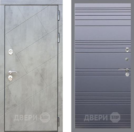 Дверь Рекс (REX) 22 Line Силк титан