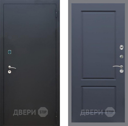 Дверь Рекс (REX) 1A Черный Муар FL-117 Силк титан