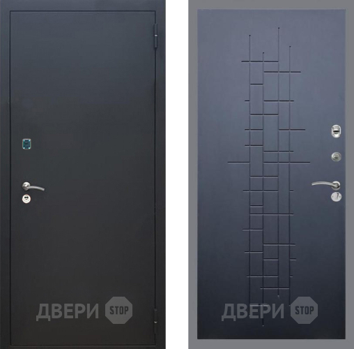 Дверь Рекс (REX) 1A Черный Муар FL-289 Ясень черный