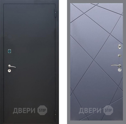 Дверь Рекс (REX) 1A Черный Муар FL-291 Силк титан