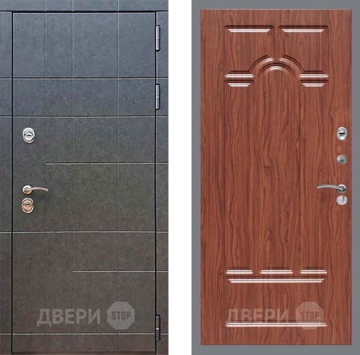 Входная металлическая Дверь Рекс (REX) 21 FL-58 орех тисненый