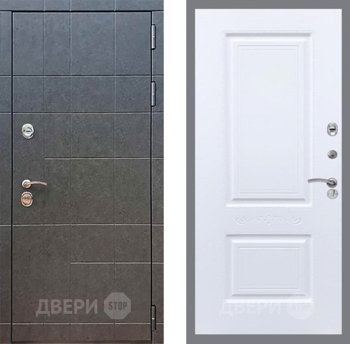 Входная металлическая Дверь Рекс (REX) 21 Смальта Силк Сноу
