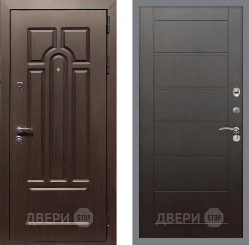Входная металлическая Дверь Рекс (REX) Эврика Сити Венге