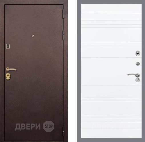 Дверь Рекс (REX) Лайт 3К Line Силк Сноу