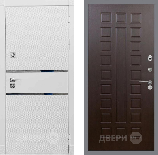 Входная металлическая Дверь Рекс (REX) 15 Силк Сноу FL-183 Венге