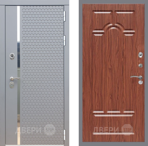 Дверь Рекс (REX) 24 FL-58 орех тисненый